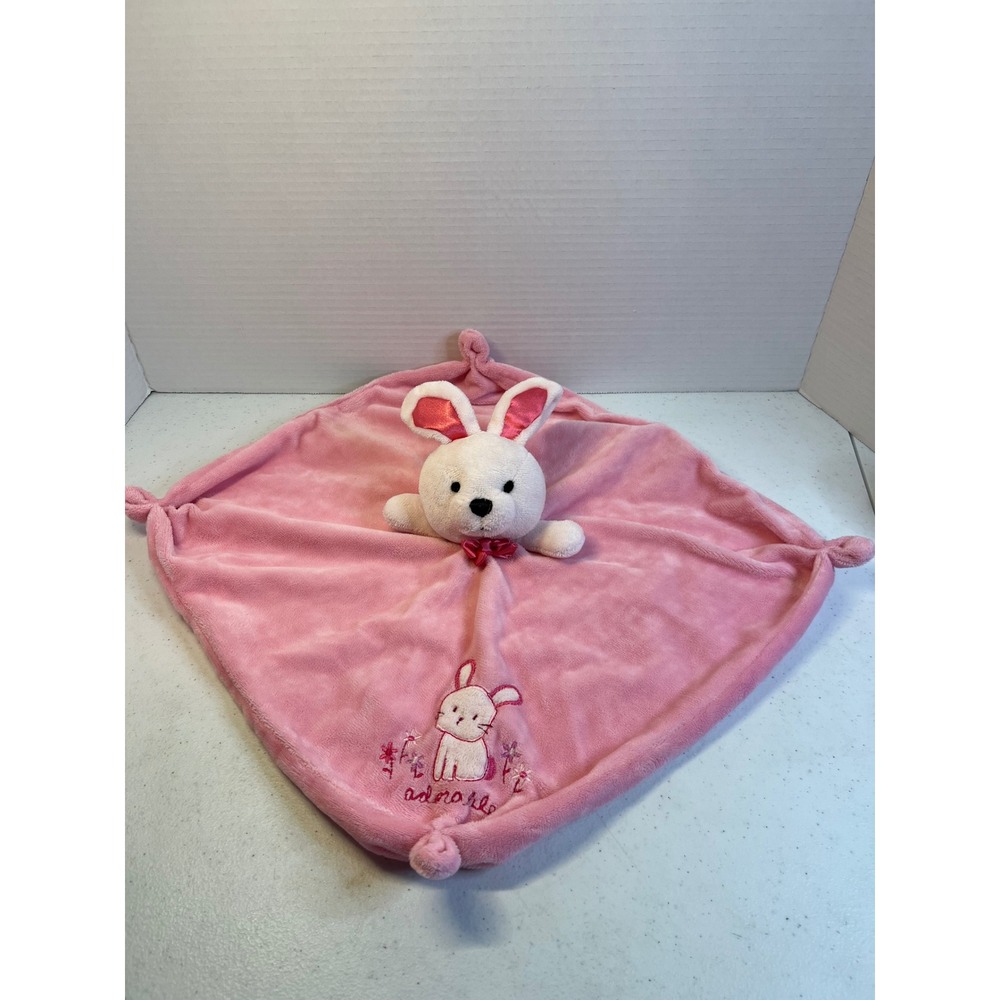 Carters Just One You Pink Bunny Security Blanket Lovey Adorable L19715H